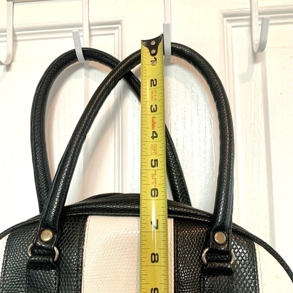 Vintage Gintano purse Striped 90s dome bag y2k 90s tote handbag top satchel - Picture 5 of 7